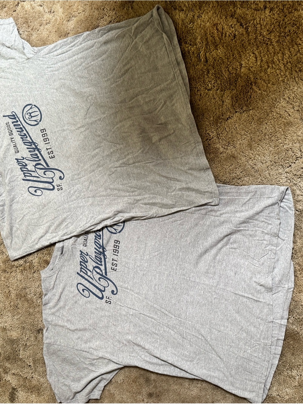Upper Playground. 6 tshirts. 3 sweatshirts